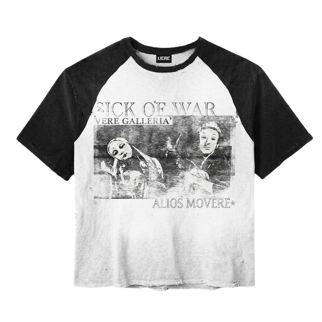 Raglan Sleeve " Sick of War " Collection
